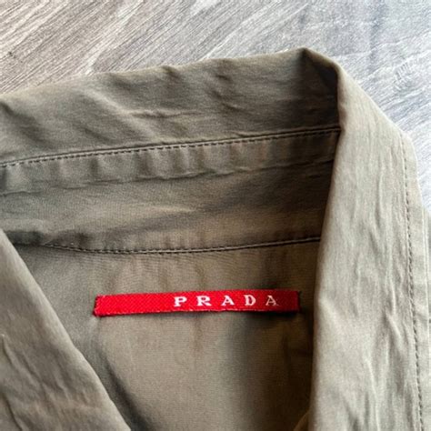 brown prada shirt|prada shirt price.